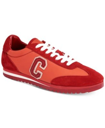 Coach Ian Sneakers In Carmine Red