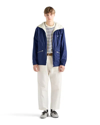 Prada Re-nylon Jacket In Blue