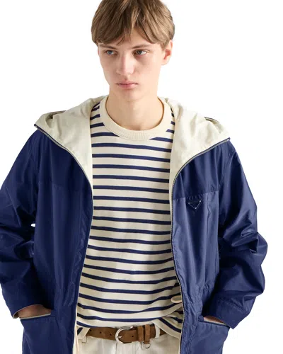 Prada Re-nylon Jacket In Blue