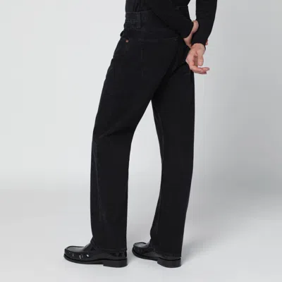 Agolde Black Regular Jeans Men In Black