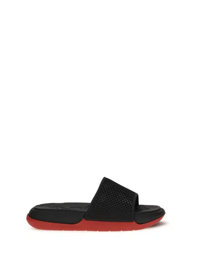 Christian Louboutin Louboutin Slides And Clogs Easy Breezy Men Rubber Black In Black