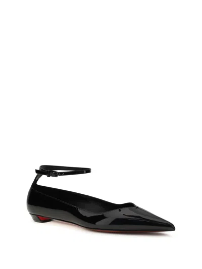 Christian Louboutin Women Erozeena Patent Leather Ballets In Black