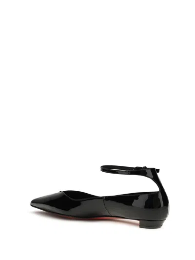 Christian Louboutin Women Erozeena Patent Leather Ballets In Black