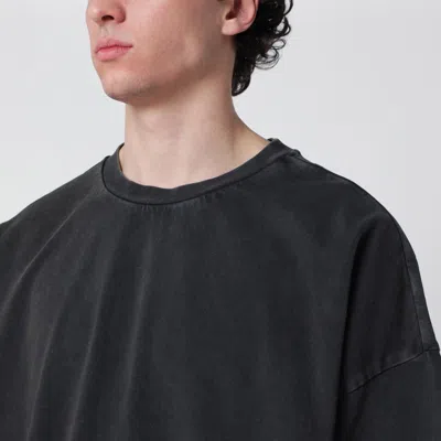 Entire Studios Washed Black Boxy T-shirt Men In Black