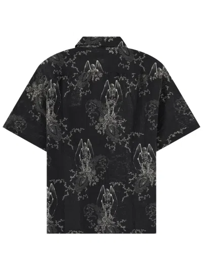 Our Legacy Mens Death Paisley Print Graphic-print Short-sleeve Cotton And Linen Shirt In Multi