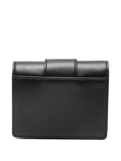 Armani Exchange Logo Plaque Wallet In Black