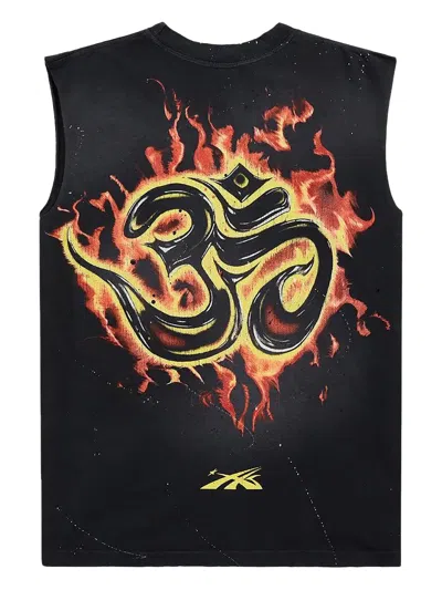 Hellstar Skeleton Sleeveless T-shirt In Black