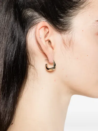 Lemaire Curved-drop Earrings In Pattern