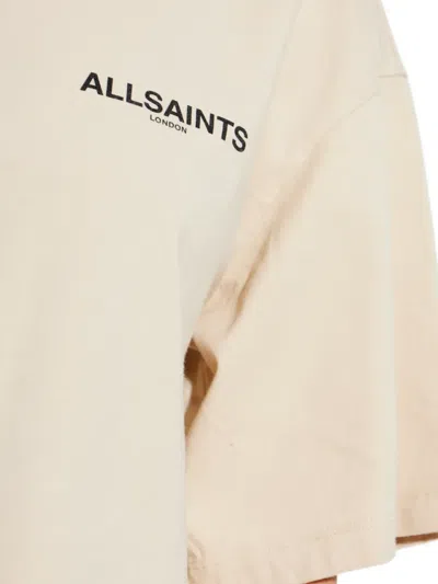 Allsaints Womens Sandy White Halis Amelie Oversized-fit Cotton-jersey T-shirt In Neutral