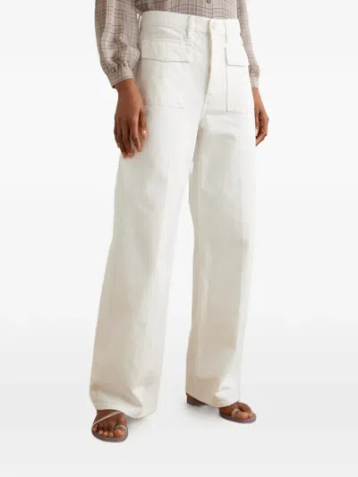 Frame The Collegiate Jeans In White