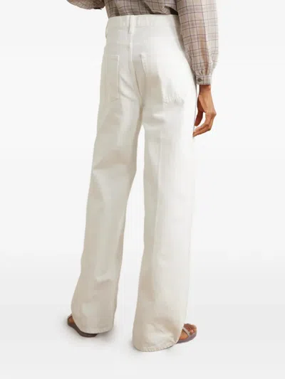 Frame The Collegiate Jeans In White