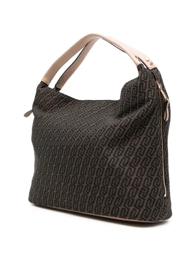 Liu •jo Patterned Tote Bag In Black