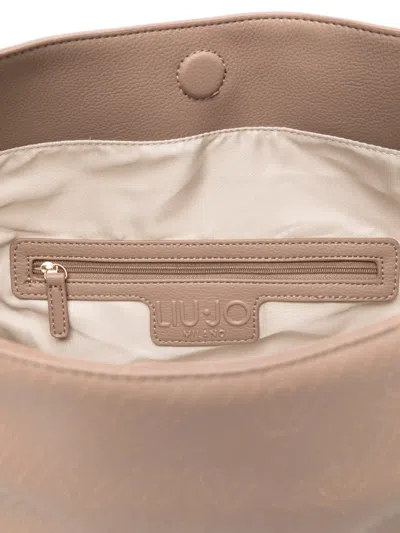 Liu •jo Patterned Tote Bag In Brown