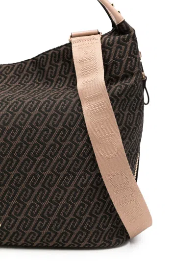 Liu •jo Patterned Tote Bag In Black