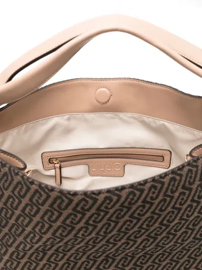 Liu •jo Patterned Tote Bag In Black