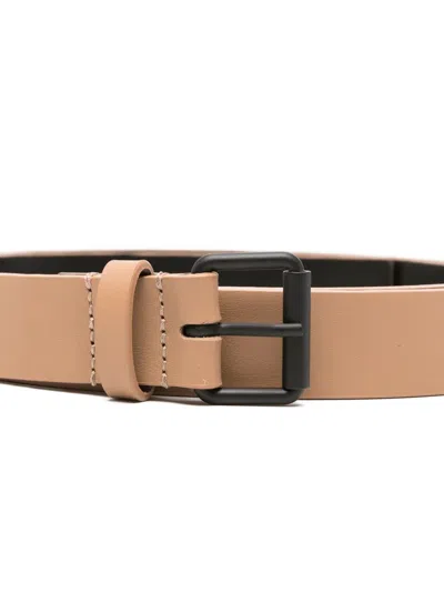 Sofie D'hoore Varnia Leather Wide Belt Mm 25 In Brown