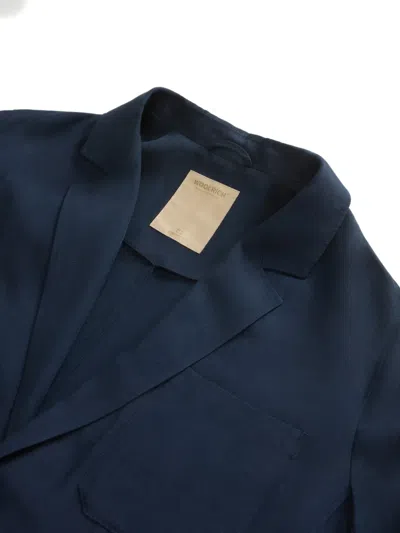 Woolrich Button Patch-pocket Blazer In Purple