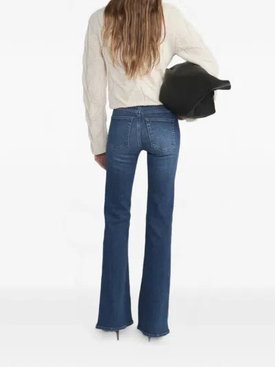 Frame The Icon Flared Jeans In Blue