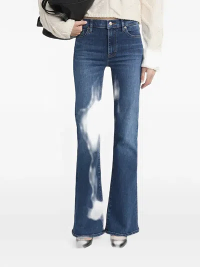 Frame The Icon Flared Jeans In Blue