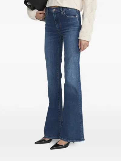Frame The Icon Flared Jeans In Blue