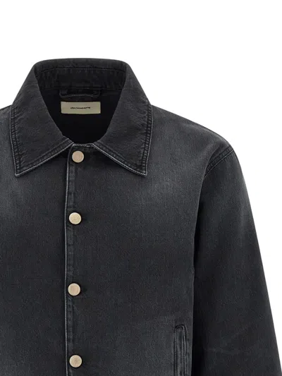 Mfpen Union Buttoned Denim Jacket In Gray