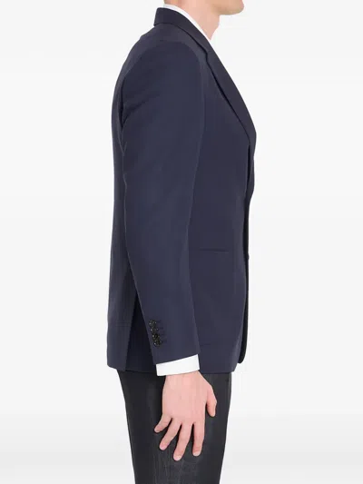 Lardini Virgin Wool Jacket Regular Fit In Blue