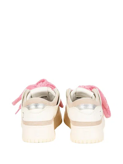 Date Perforated Panel Sneakers In White