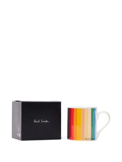 Paul Smith Bold Stripe Bone China Mug Multicolour In Multi