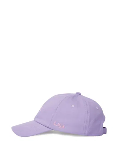 Paul Smith Embroidered Cap In Pink