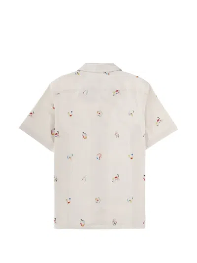 Mps Short-sleeve Pattern Shirt In Neutral
