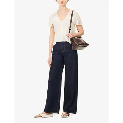 Paige Willa Blouse Top In White