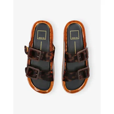 Dolce Vita Julio Jelly Sandals Tortoise Vinyl In Multi