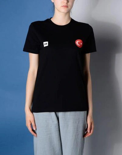 Shop Umit Benan T-shirts In Black