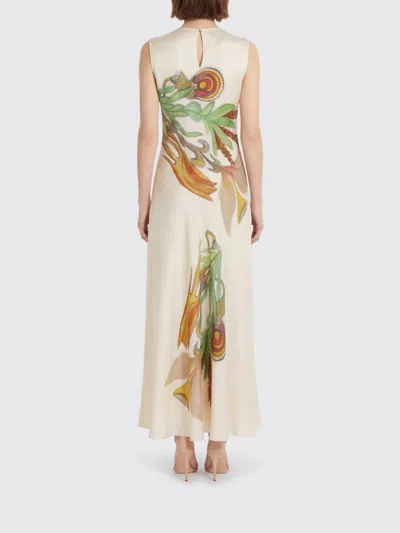 Ulla Johnson Gaea Paneled Printed Silk-satin Midi Dress In Neutral