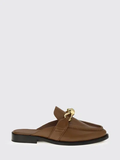 Bottega Veneta Women Astaire Leather Sabot Loafers In Brown