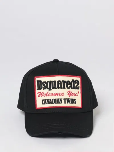 Dsquared2 Patch Hat In Black