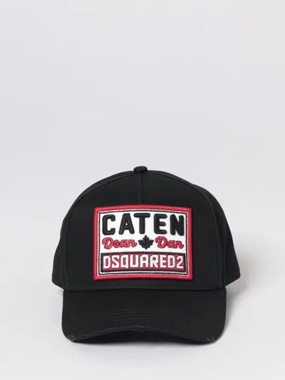 Dsquared2 Patch Baseball Cap In Black