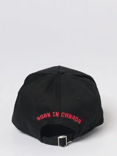 Dsquared2 Patch Baseball Cap In Black
