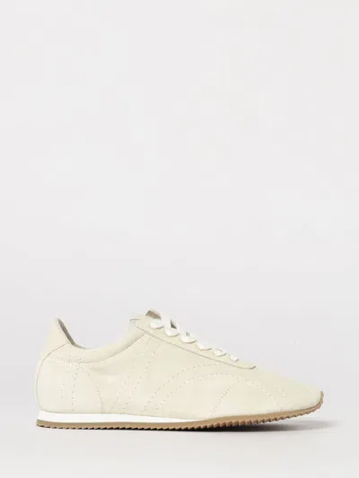 Totême Flex Suede Sneakers Stone In Multi
