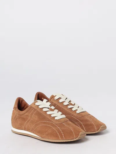 Totême Flex Suede Sneakers Copper In Brown