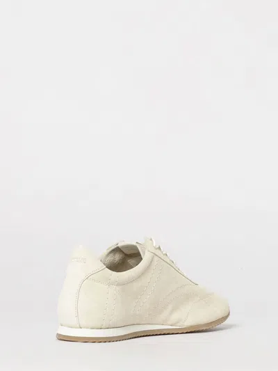 Totême Flex Suede Sneakers Stone In Multi