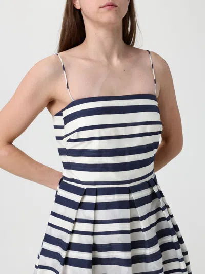 Ralph Lauren Striped Satin Sleeveless Cocktail Dress In Multi
