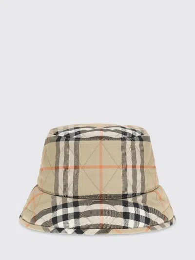 Burberry Multicolor Polyamide Bucket Hat In Brown