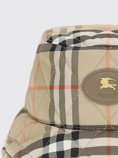 Burberry Multicolor Polyamide Bucket Hat In Brown