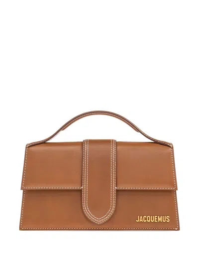 Jacquemus Le Grand Bambino Leather Crossbody Bag In Brown