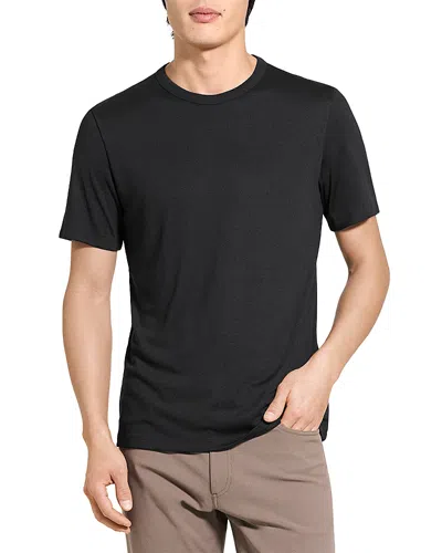 Theory Short Sleeve Regular Fit T-shirt In Black