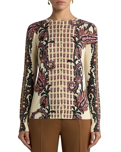 Etro Slim Fit Cardigan Sweater In Multi