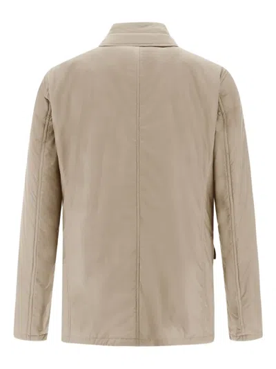 Herno Quilted Single-breasted Blazer In Neutral