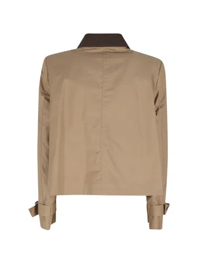 Bazar Deluxe Button Patch Pocket Jacket In Brown