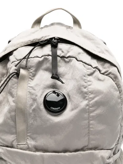 C.p. Company C.p.company Lens Detail Backpack In Gray